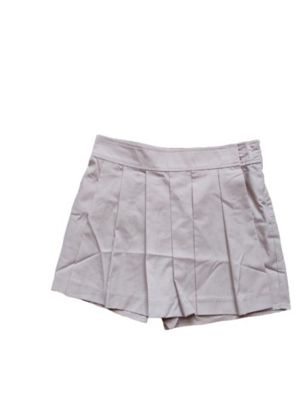 NWOT Preppy Pleated Mini Skort Size M  Tan.